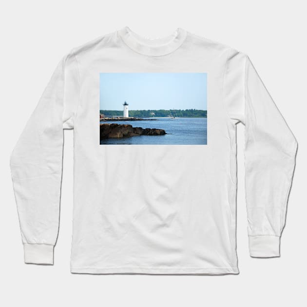 Portsmouth Harbor Lighthouse Long Sleeve T-Shirt by RichardGibb